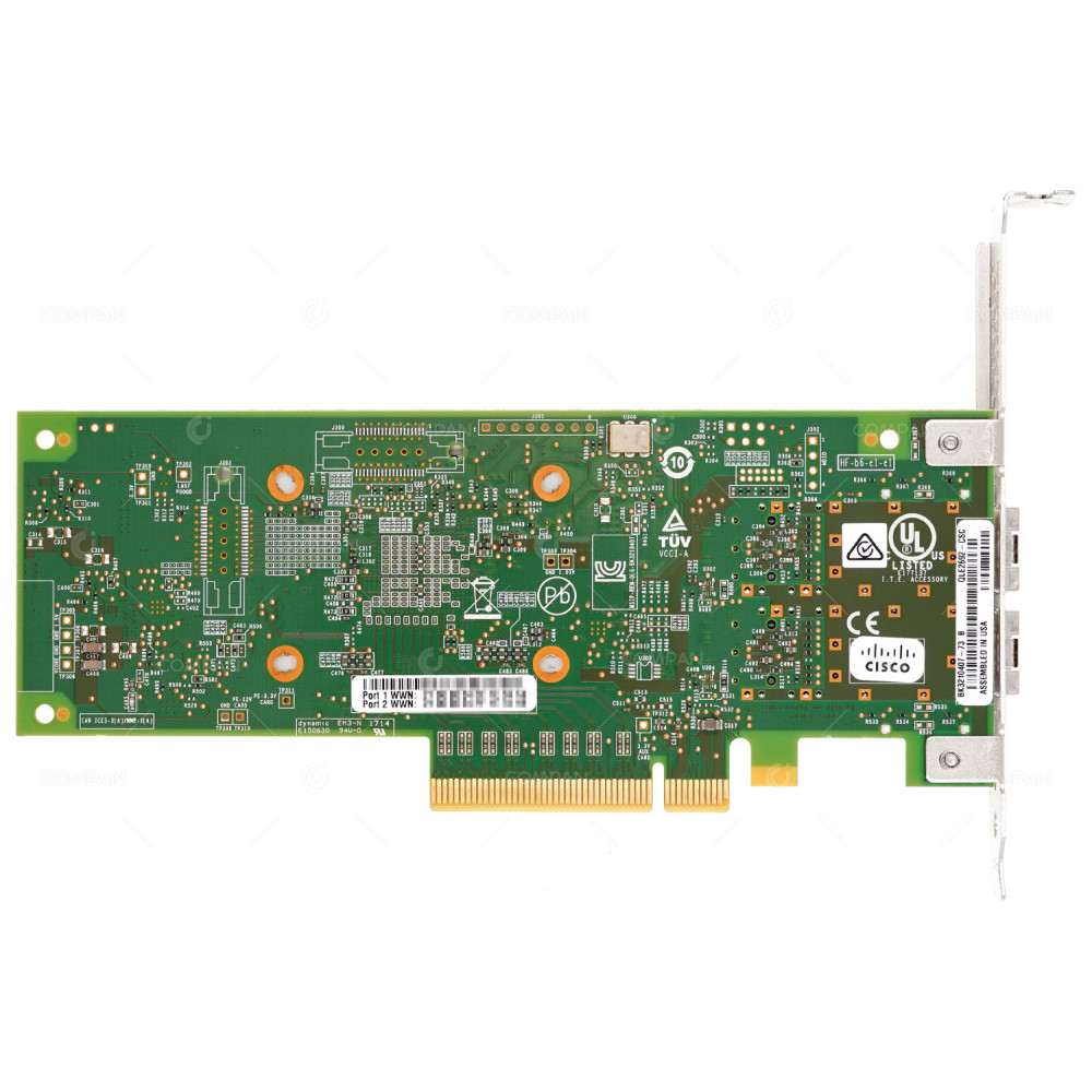 UCSC-PCIE-QD16GF  CISCO QLOGIC QLE2692-CSC DUAL PORT 16G SFP+ PCIE 3.0 X8 FIBRE CHANNEL HOST BUS ADAPTER FOR C220 C240 C460 M5